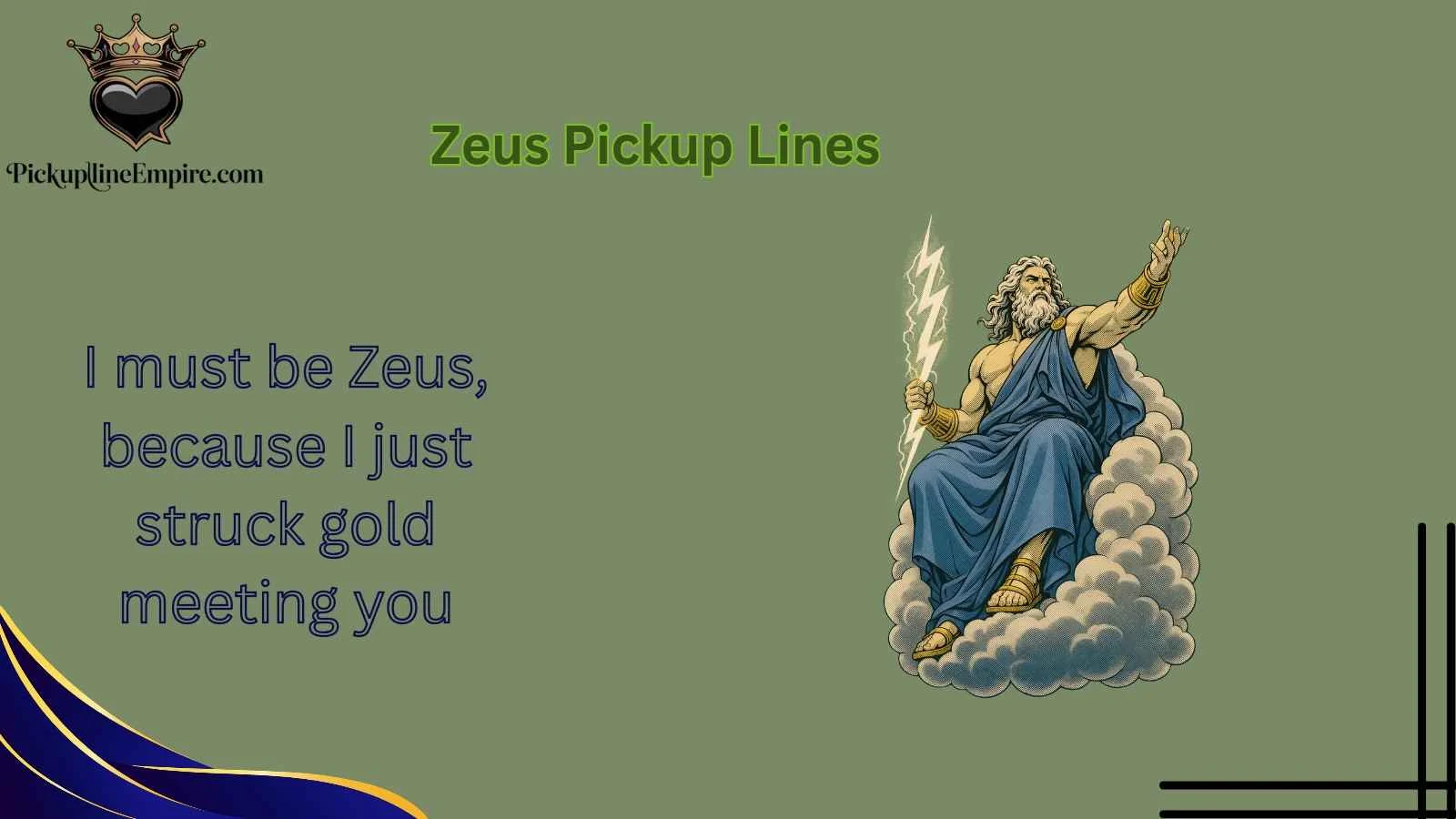 Zeus Pickup Lines